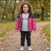 G11000: Girls Bench Puffer Coat, Top & French Terry Jogger Outfit (18 Months-5 Years)